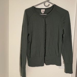 Sea green Marino wool cardigan